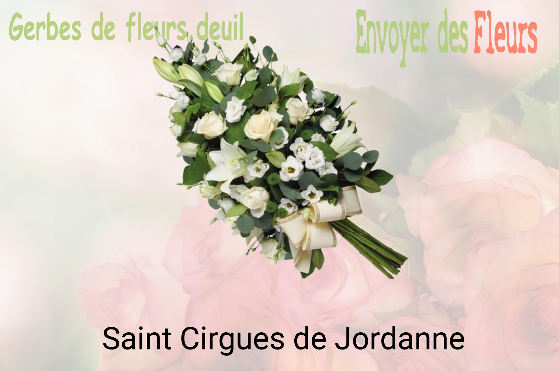 Gerbe de fleurs de deuil livrée à Saint-Cirgues-de-Jordanne